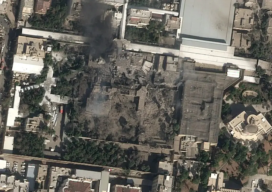 WION satellite analysis of Khamenei compound (1)
