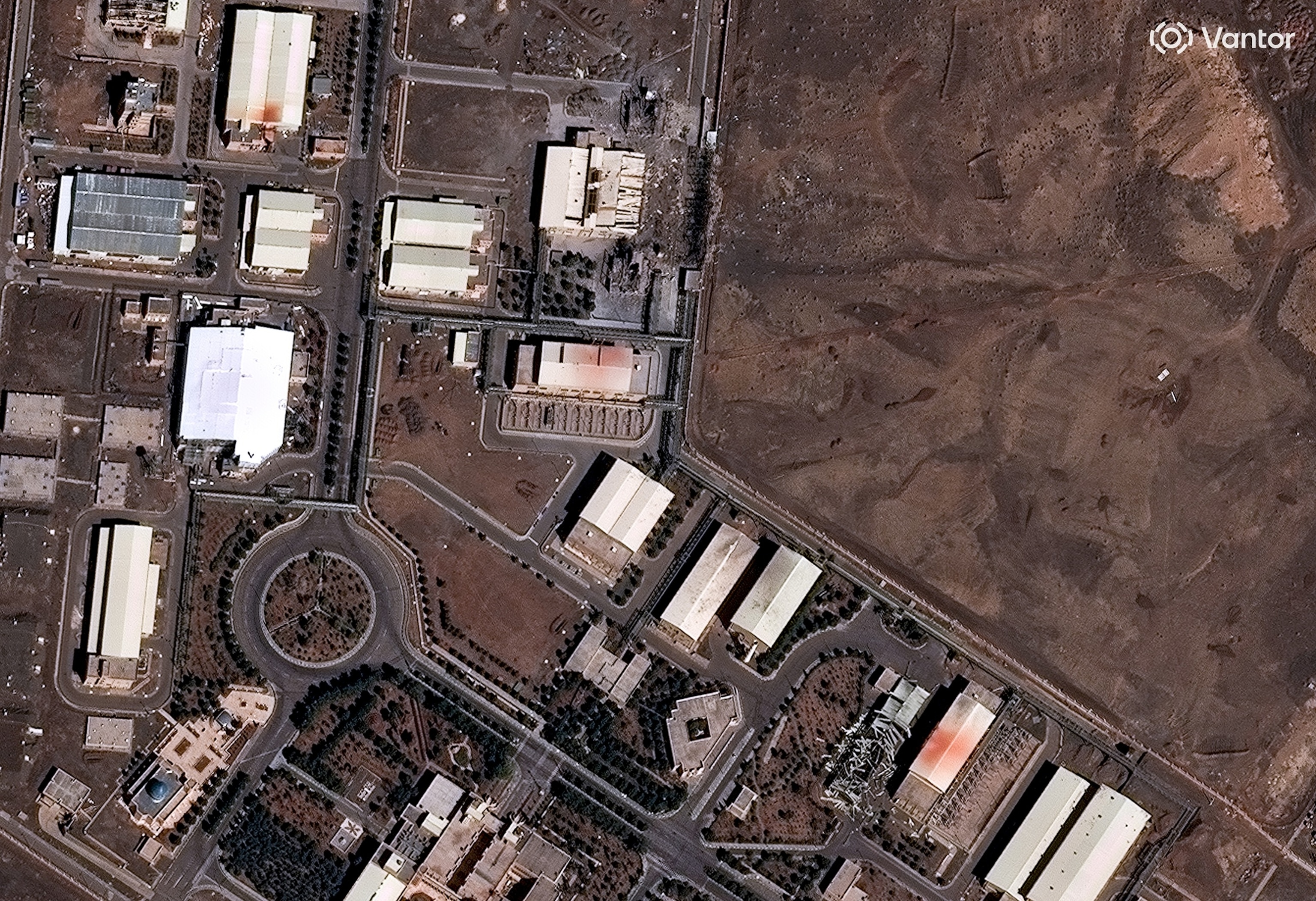 Natanz nuclear facility — satellite damage assessment, Mar 2026