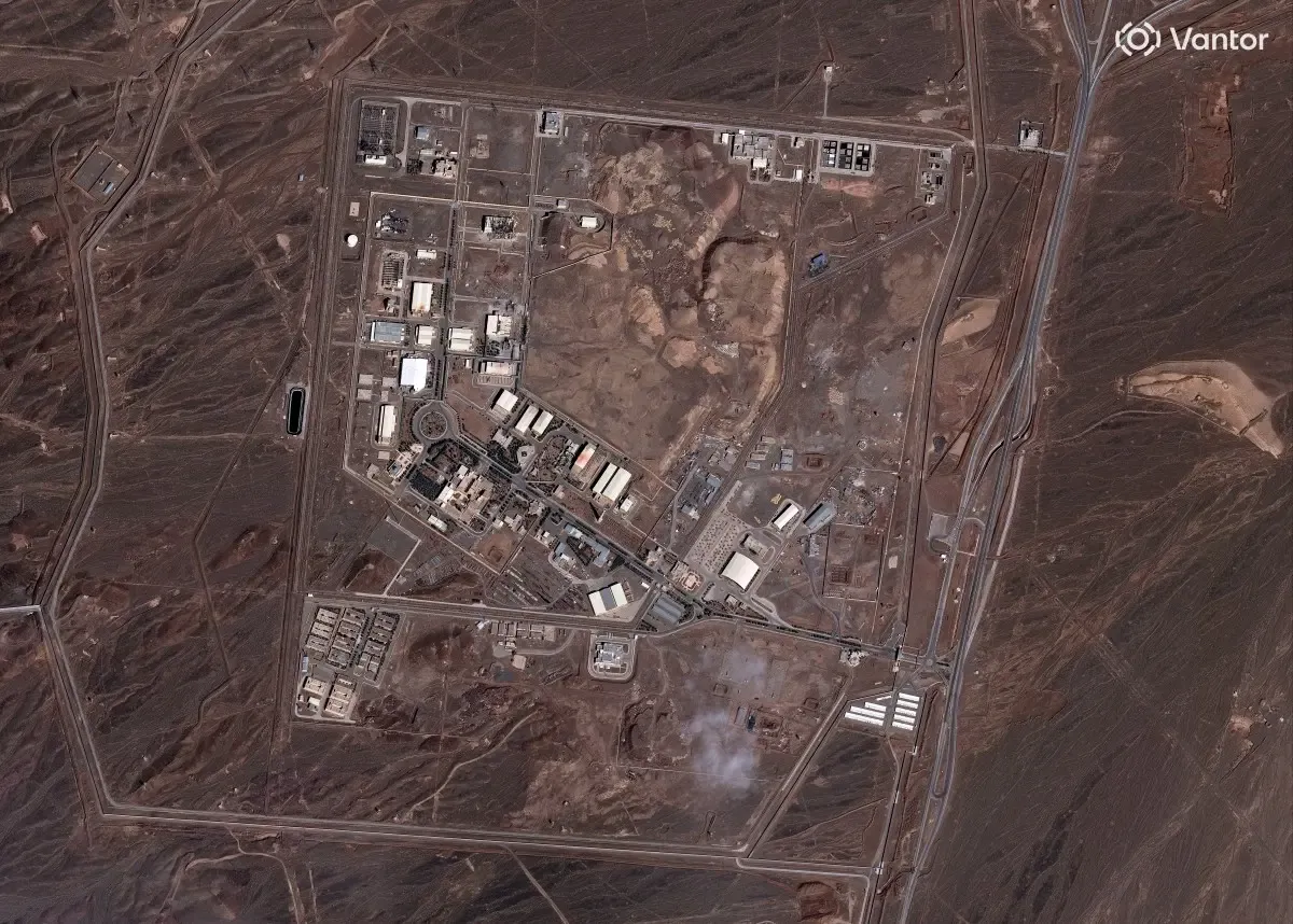 Natanz final satellite assessment — combined Phase 1 and Phase 3 strikes eliminate Iran's enrichment infrastructure; program set back 8-12 years