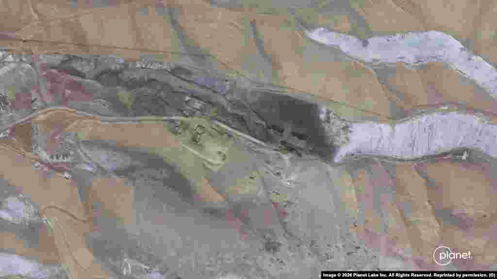Tabriz IRGC complex — AFTER Day 30 strike; northwest Iran's largest underground bunker network destroyed