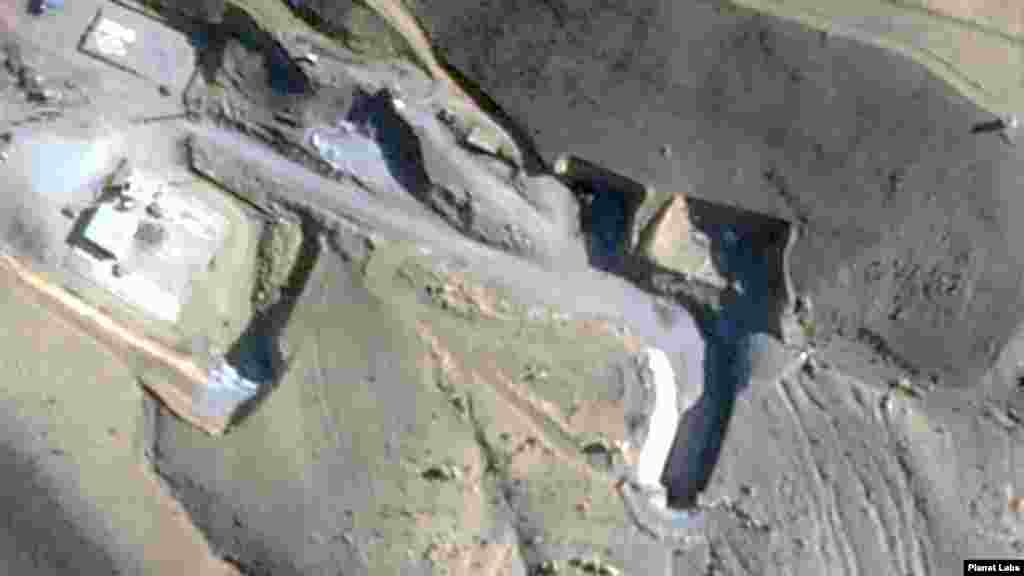 Fordow tunnel entrance — BEFORE strike