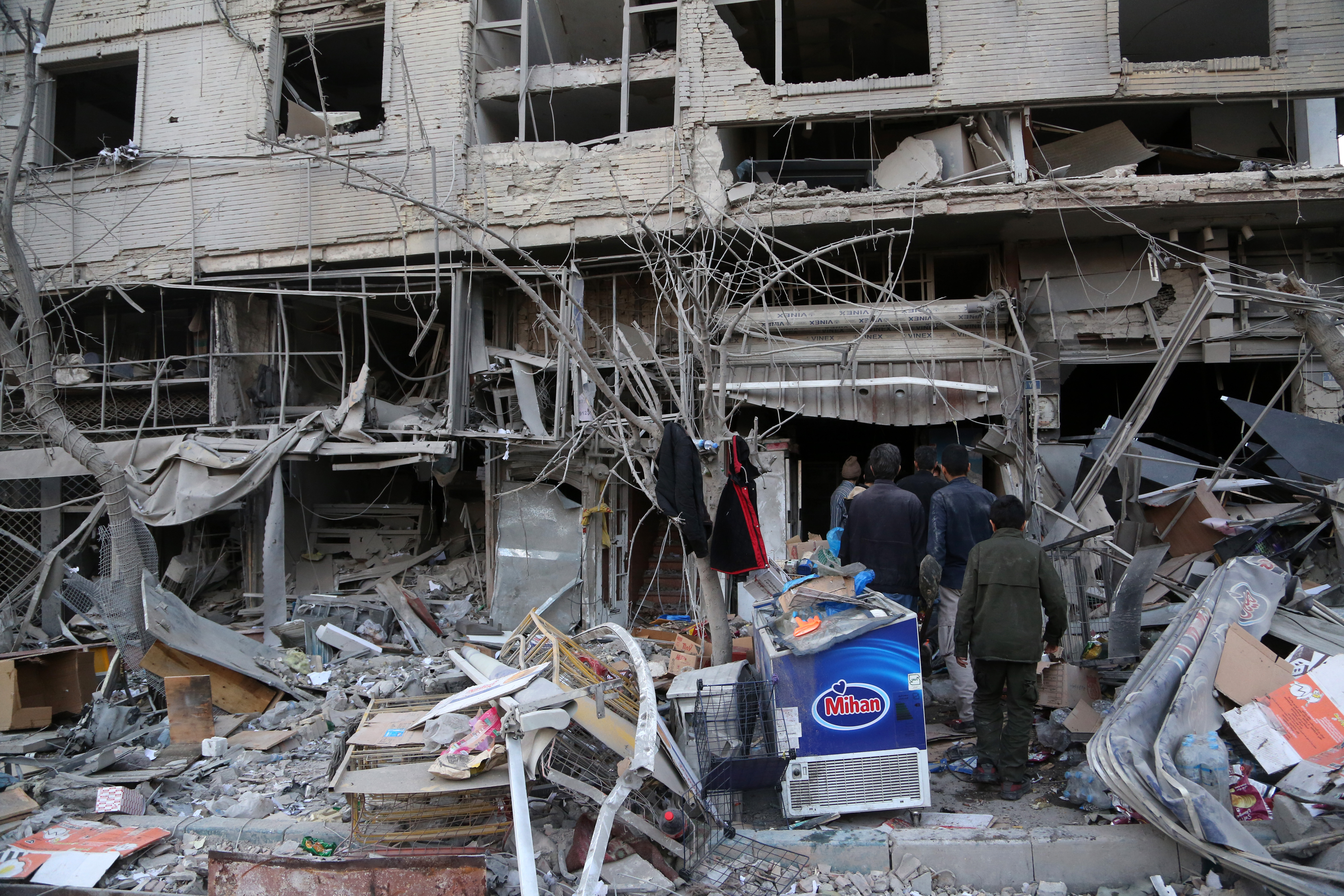 Heavily damaged structures in Tehran (2), Mar 2