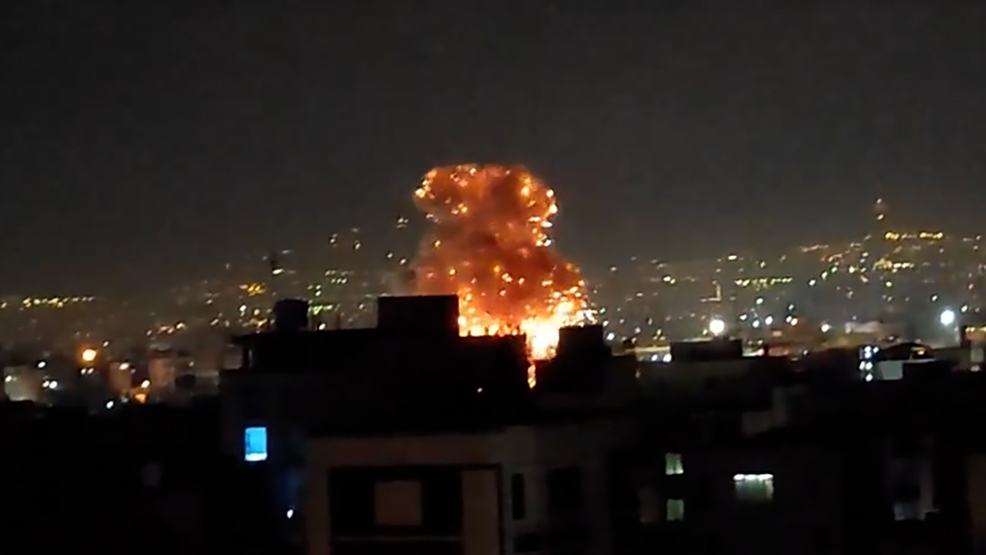 US-Israeli strike explosion over Tehran, Mar 7